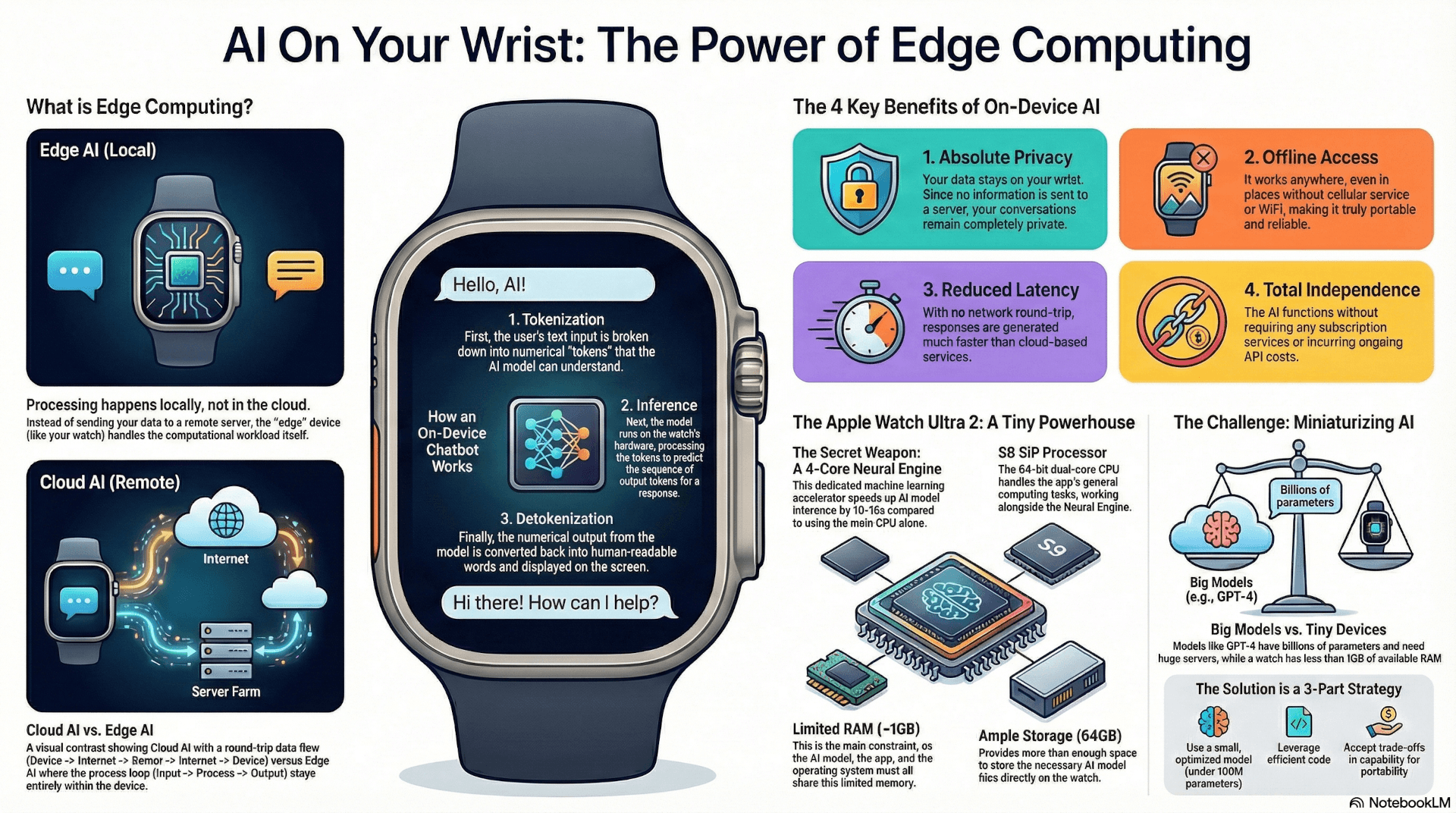 AI On Your Wrist: The Power of Edge Computing Infographic